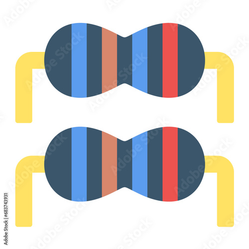 Resister Flat Multicolor Icon