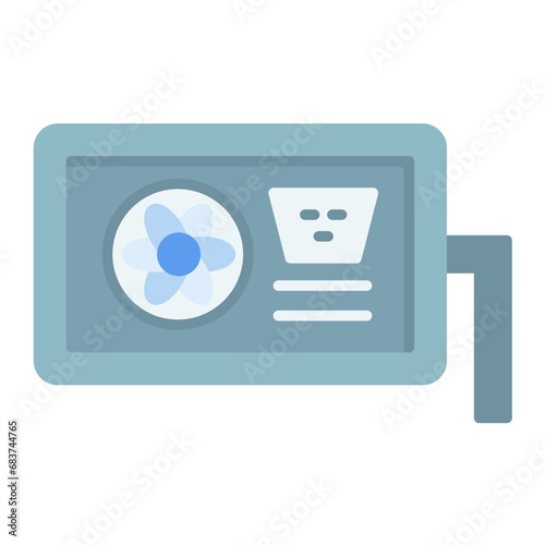 AC Supply Flat Multicolor Icon