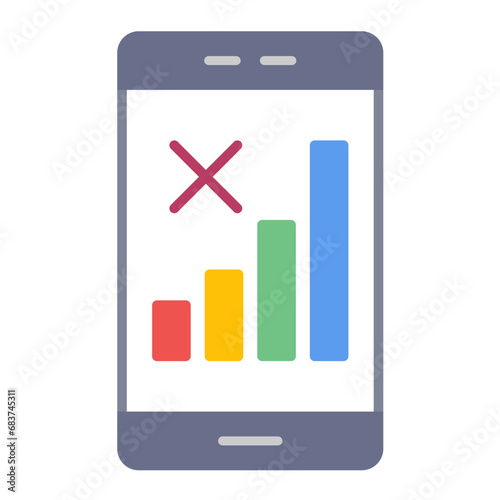 Signal Cellular Null Flat Multicolor Icon