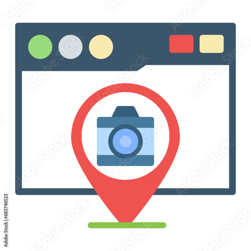 Sightseeing Flat Multicolor Icon