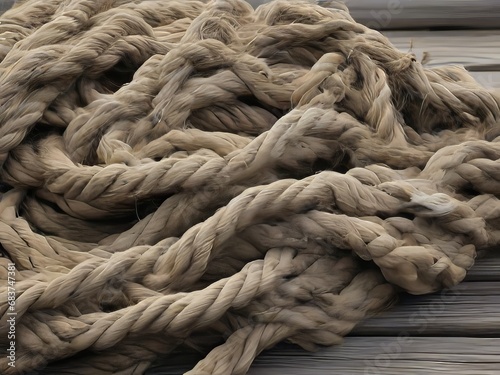 cuerda de marinero desgastada