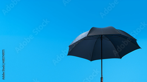 A black umbrella