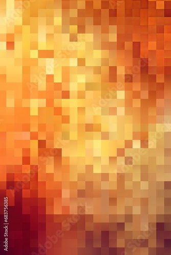 Fond orange style pixel art