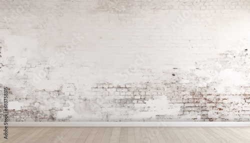a white brick wall texture as background, large scale murals, the helsinki school, intricate minimalism. empty room photo