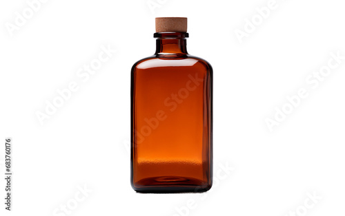 Brown Bottle on transparent background