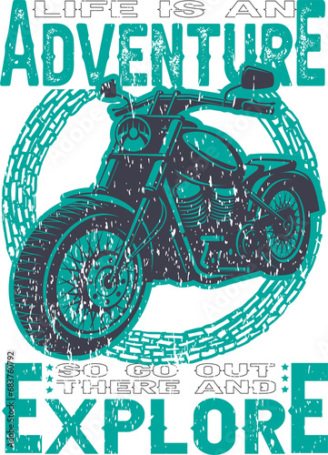 Adventure Vintage Racing T-shirt Design