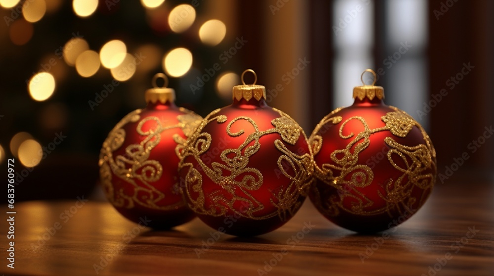 Colorful christmas balls