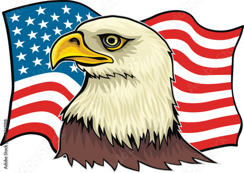 Bald eagle, american coat of arms,