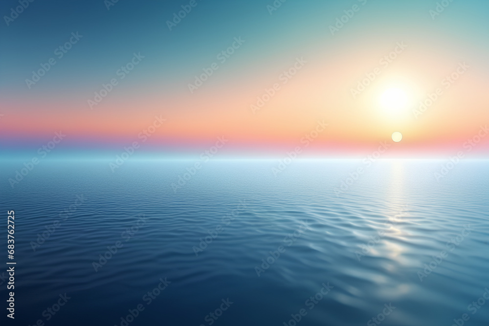 Beautiful sunset over sea, Aesthetic Beauty Over the Sea, Captivating Aesthetic Sunset