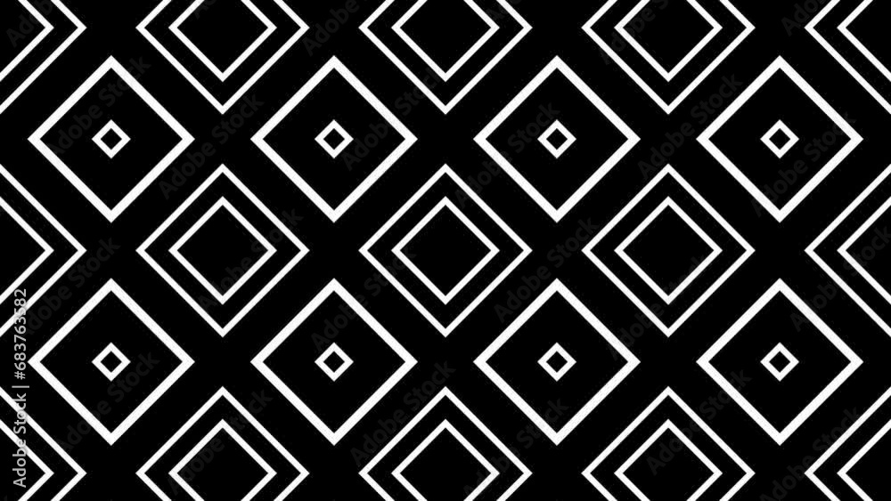Abstract background with black stripes.Seamless loop video.Monochrome pattern. Abstract background with black stripes.Seamless loop video.Monochrome pattern.