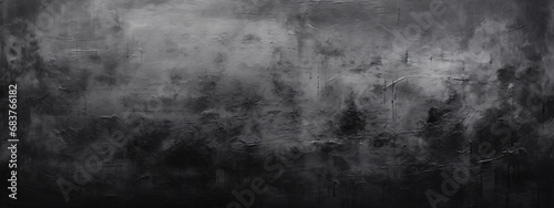 black painting texture with paint texture on background, soft atmospheric scenes, monochromatic realism, eroded interiors