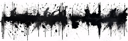 hand paint grunge splatter brush strokes for photoshop, illustrator, and set of black paint marks stock photoshop, eye-catching tags