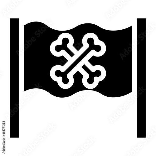 pirate flag glyph