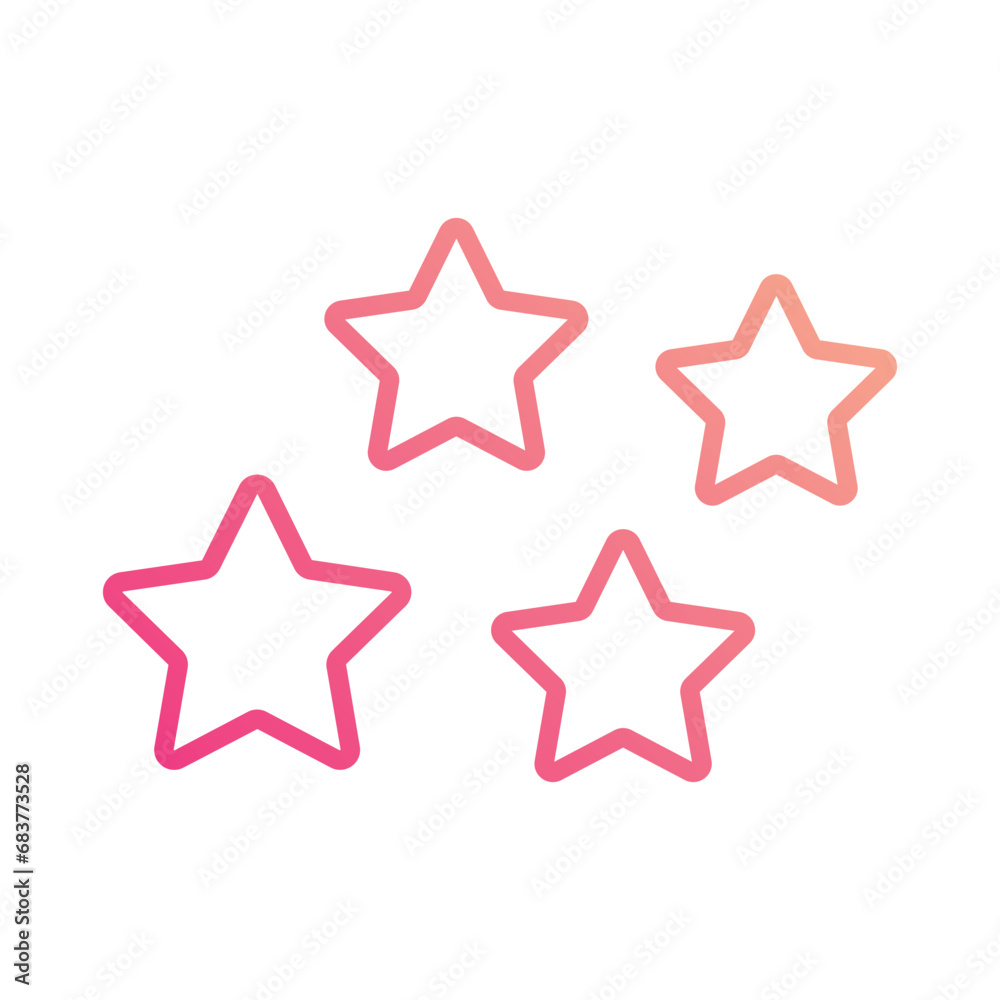 Star icon isolate white background vector stock illustration Star icon isolate white background vector stock illustration