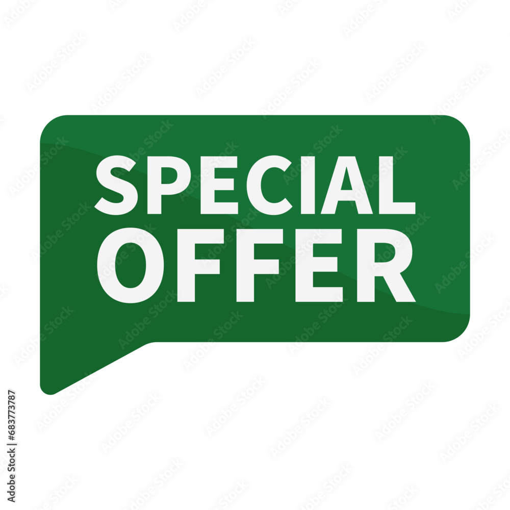Special Offer In Green Rectangle Shape For Promotion Business Information Marketing
Special Offer In Green Rectangle Shape For Promotion Business Information Marketing