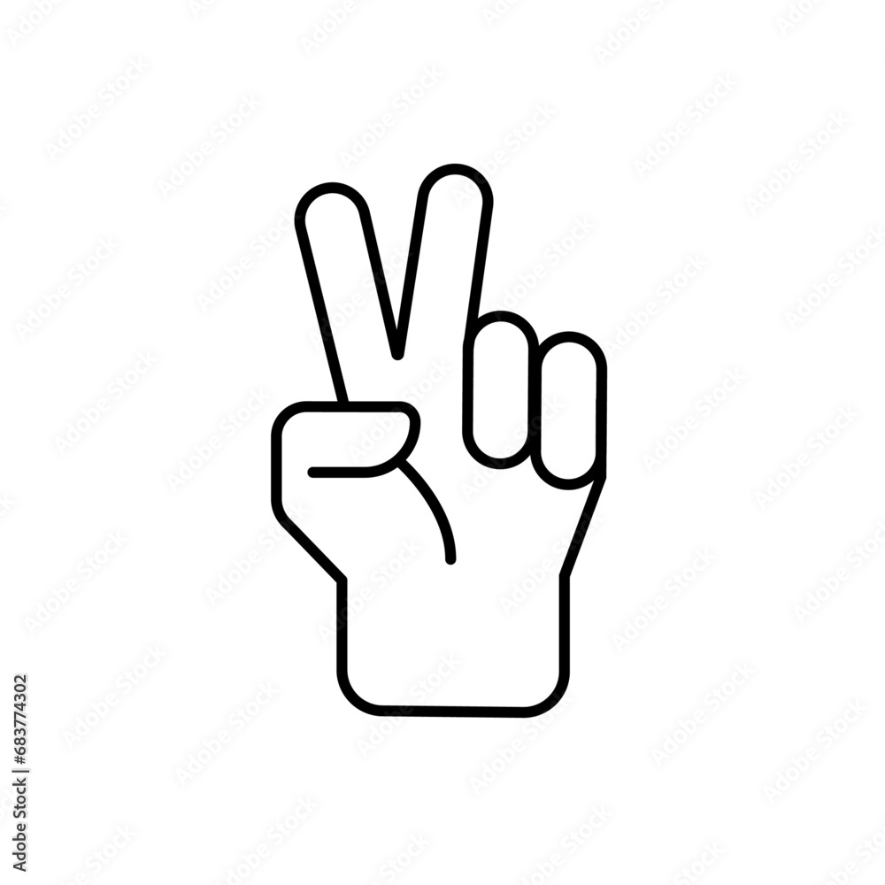 Finger icon stock vector illustration Finger icon stock vector illustration