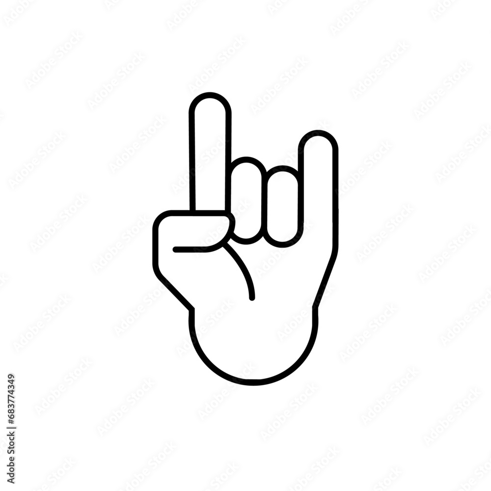 Finger icon stock vector illustration Finger icon stock vector illustration