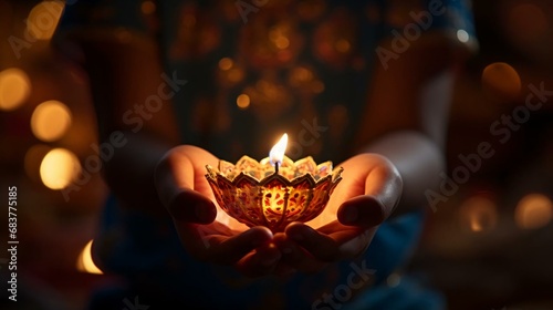 a person holding a lit candle