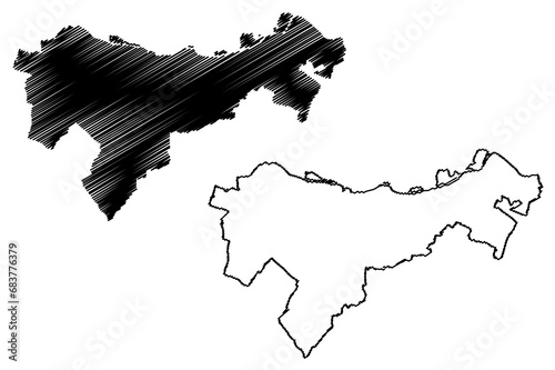Bild auf Leinwand Bruck an der Leitha district (Republic of Austria or Österreich, Lower Austria o