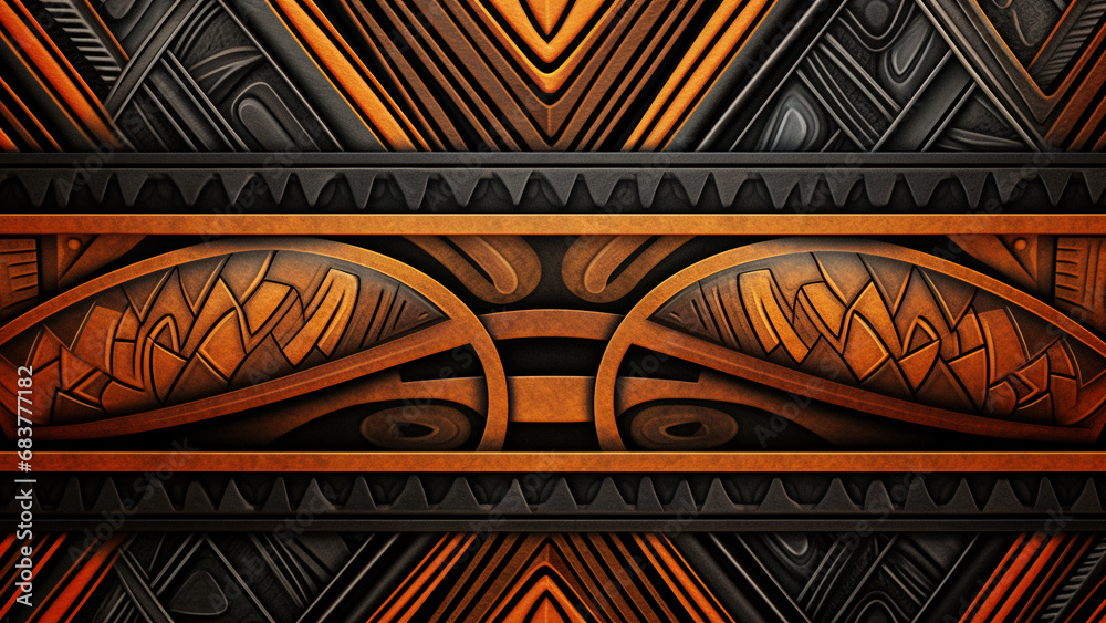 Earthy Elegance Charcoal Gray and Terracotta Tribal Patterns Earthy Elegance Charcoal Gray and Terracotta Tribal Patterns