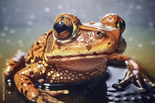 Intricate Textures and Colors of a Warty Frog - Wildlife Photography