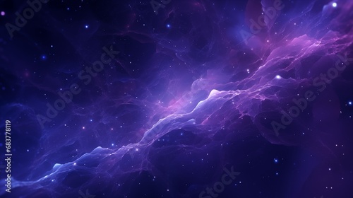 Celestial Wonder: A Profound Universe Depicted in Radiant Purples © Tessa