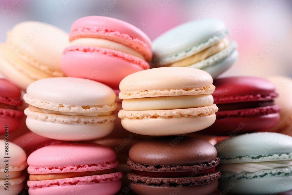 Minimalist Macarons Background. Minimalist Macarons Background.