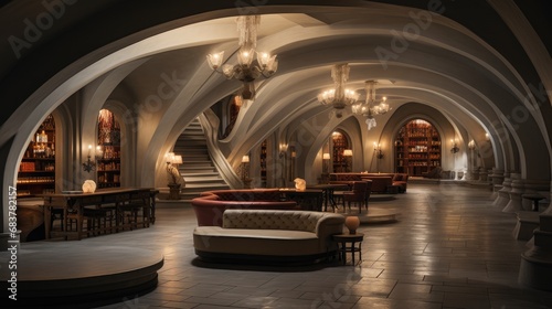Wine basement  Underground elegant.
