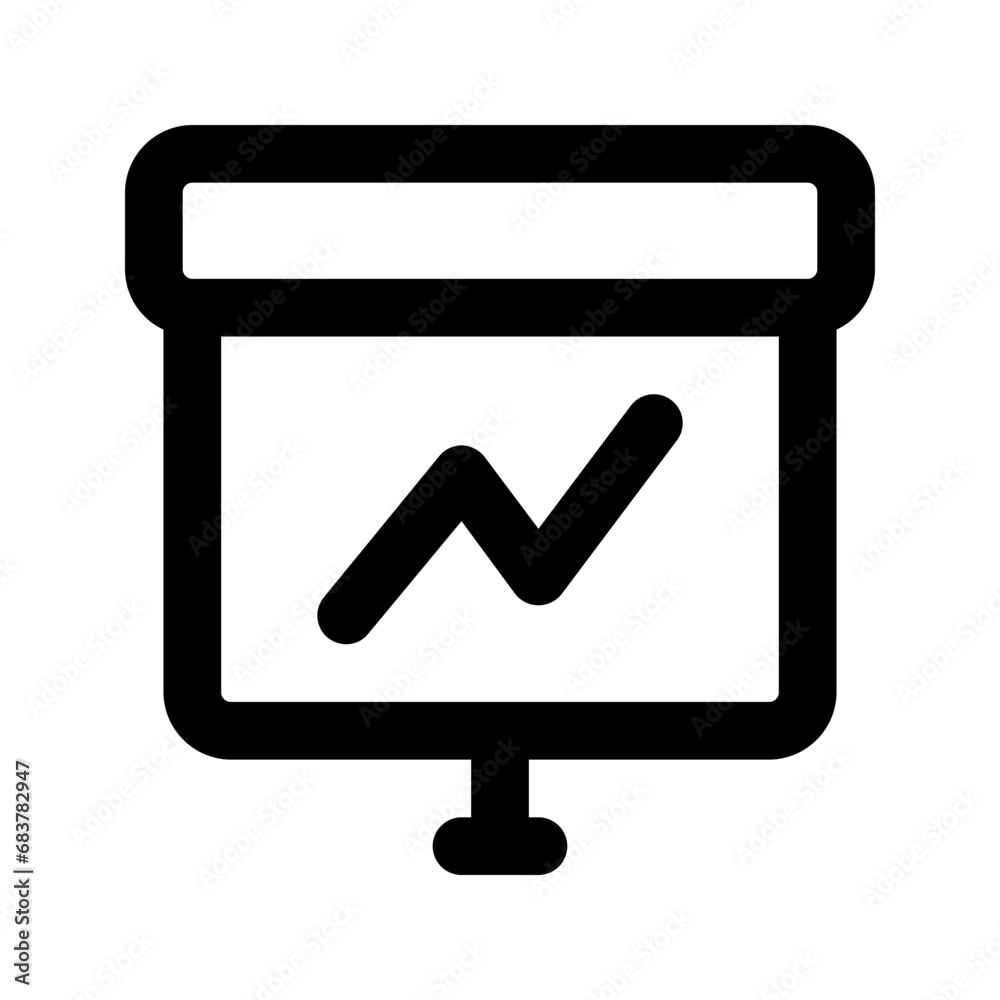 line chart line icon