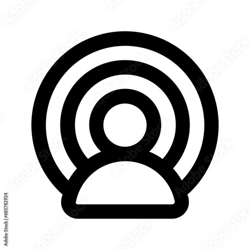 influencer line icon