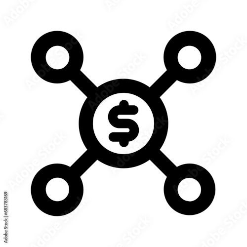 affiliate marketing line icon
