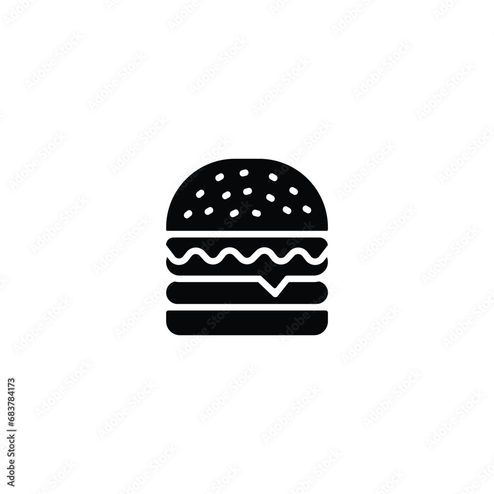 Burger icon vector, Burger sign vector Burger icon vector, Burger sign vector
