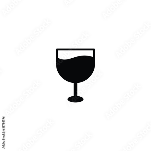 cocktail icon, glass icon vector