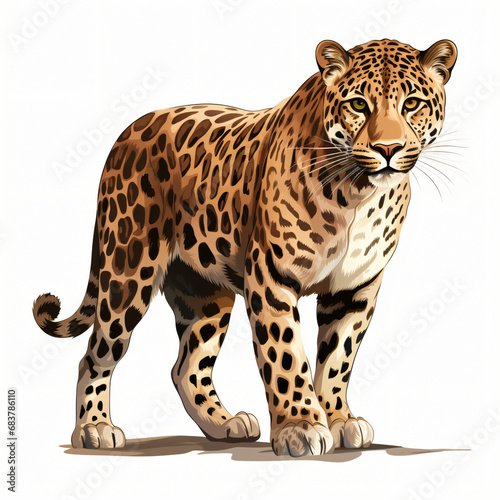 Leopard Clipart isolated on white background