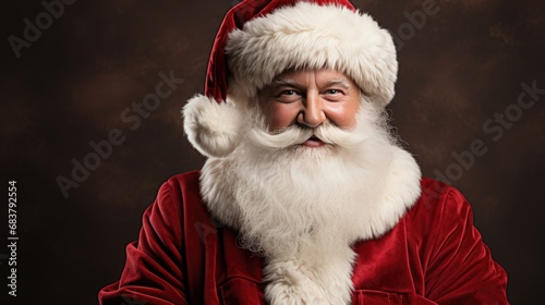 Santa Claus waiting for Christmas.
