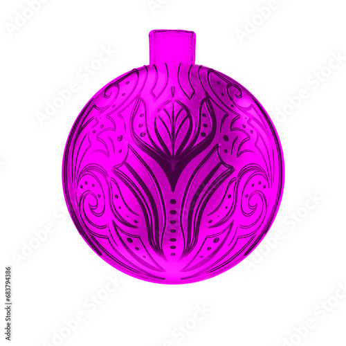 purple christmas ball