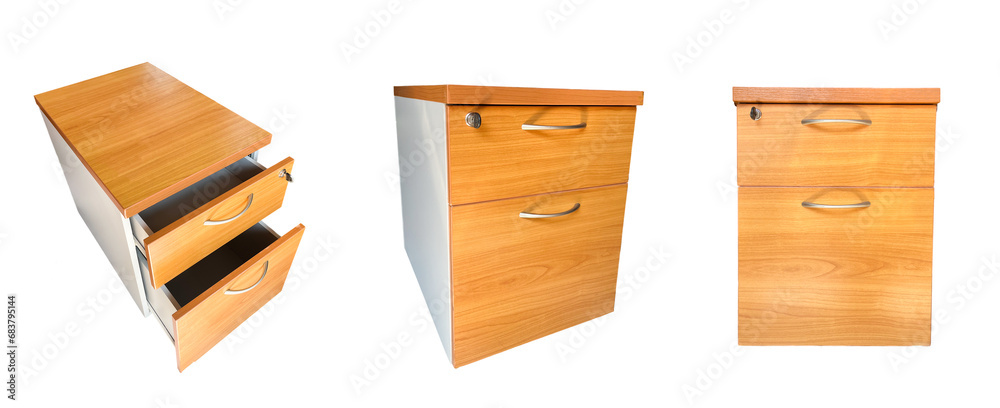 wooden box shelf wooden cabinet that opens and closes isolated on a white background wooden box shelf wooden cabinet that opens and closes isolated on a white background