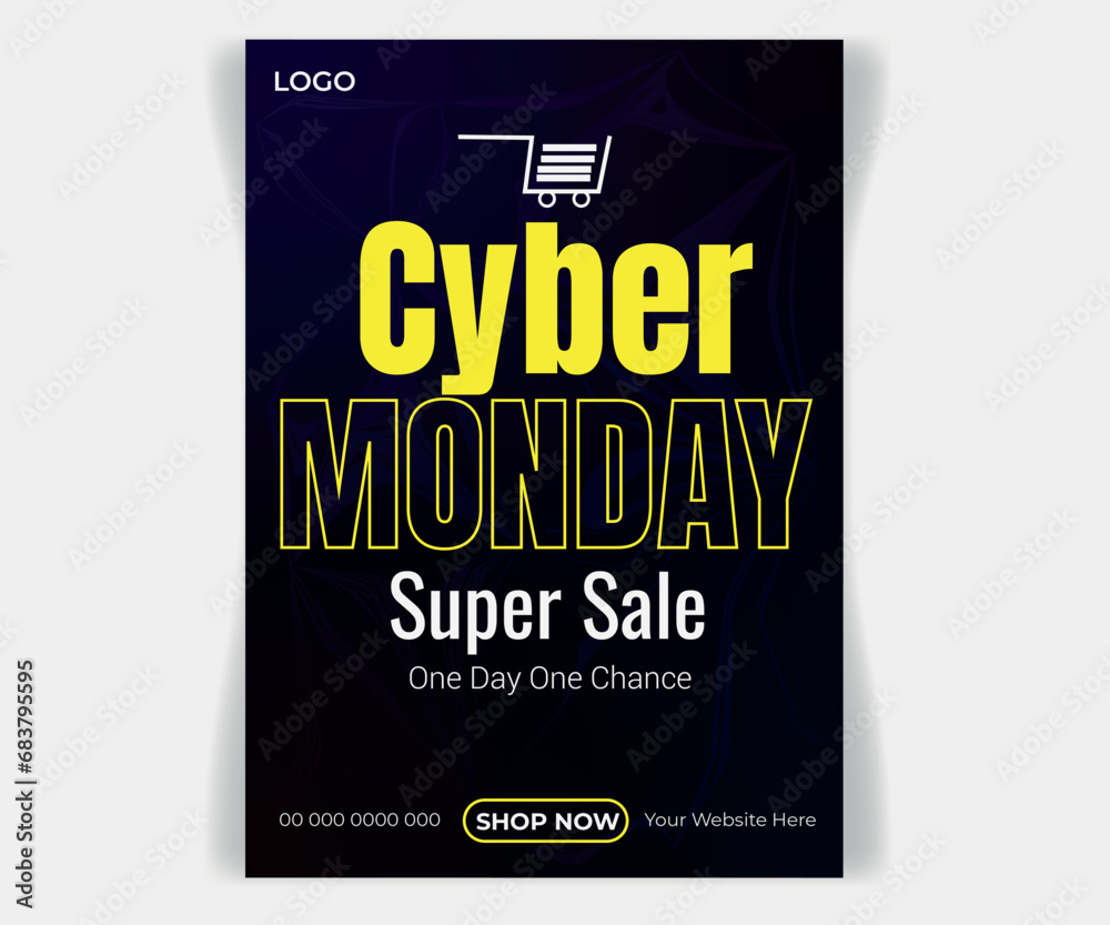 Vector Cyber Monday Flyer Vector Cyber Monday Flyer