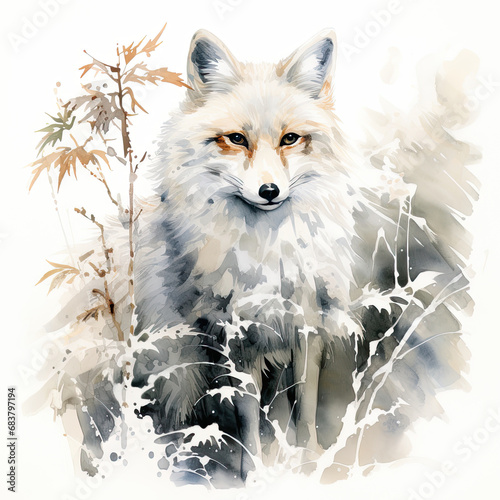 Snowy Winter Fox Backgrounds