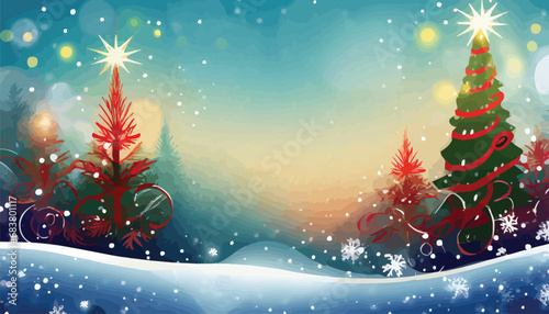 Christmas banner for a photo  with a place for text