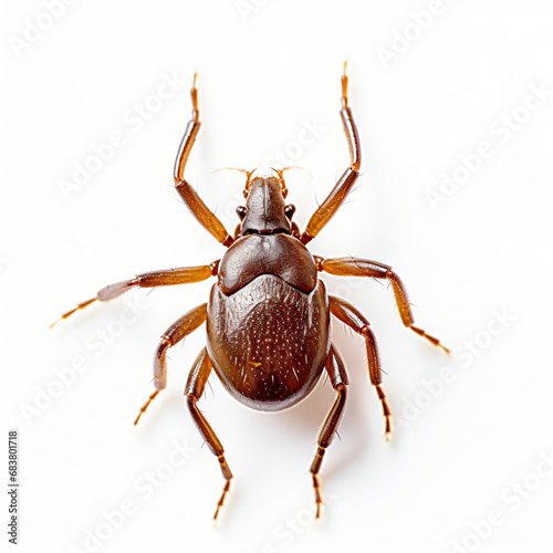 Tick insect isolated on white background