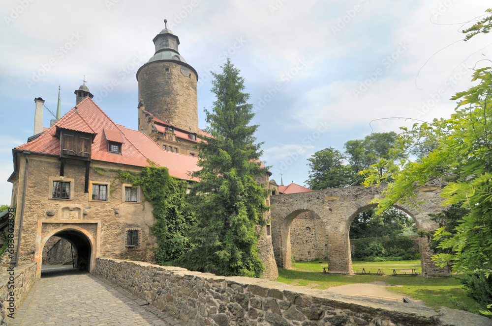 Czocha Castle ( German: Tzschocha)  -  a defensive castle in the village of Sucha in Poland