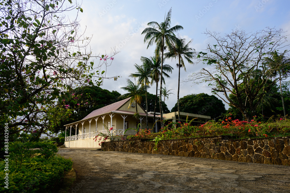 Colonial House at Rhumerie Saint Aubin Distillery in Mauritius Colonial House at Rhumerie Saint Aubin Distillery in Mauritius