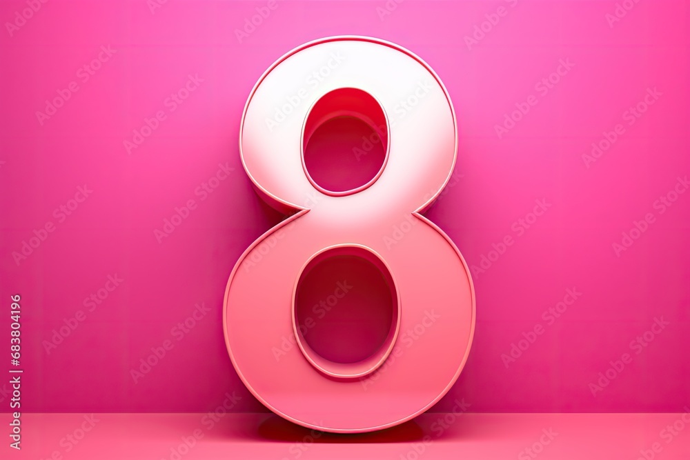 number 8, on the pink background 8 march, happy womens day greeting banner number 8, on the pink background 8 march, happy womens day greeting banner