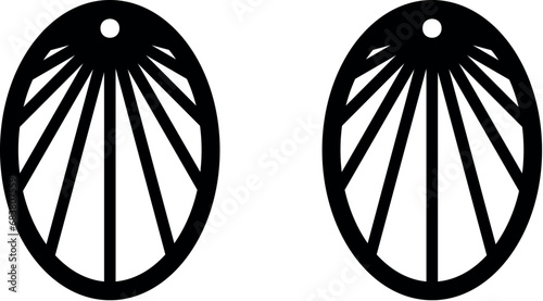 Geometry earrings laser cut file