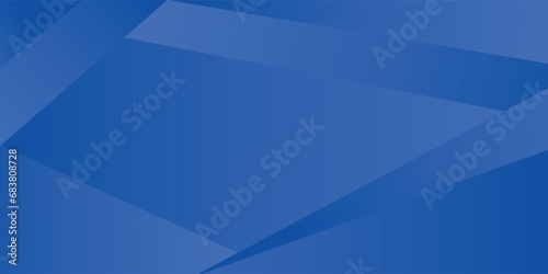 Abstract blue geometric background. smooth color gradation. dynamic and sport banner concept vector illustration photo