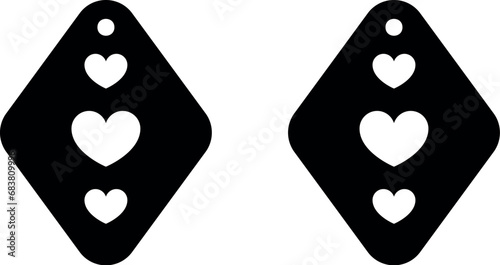 Geometry earrings laser cut file