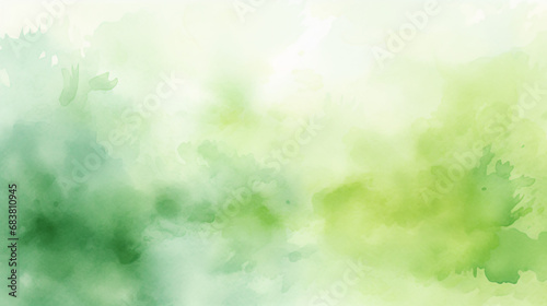 深緑と黄緑の水彩背景 photo