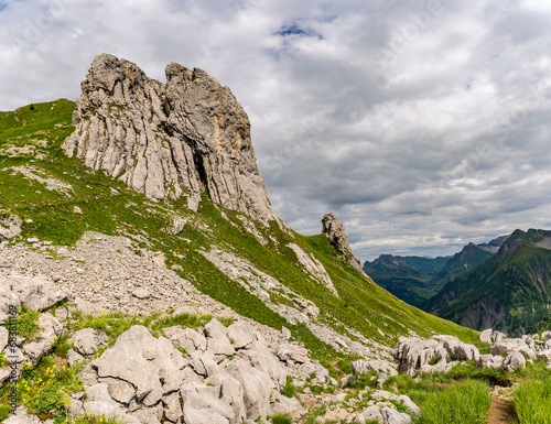 Hike to the Hochkuenzelspitze in Vorarlberg Austria from Schroecken via the Biberacher Hut photo