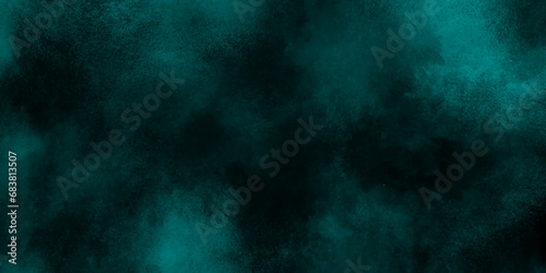 Black and Green Smoke Background elegant luxury backdrop painting Old vintage paper craft white Fractal noise effect results fog imitation Black blue green gray painted concrete texture